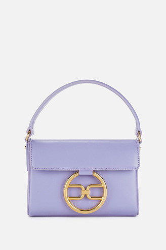 Micro bag con logo dorato