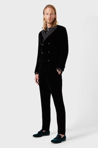 Abito Linea Soho slim fit half canvas in lana e cashmere